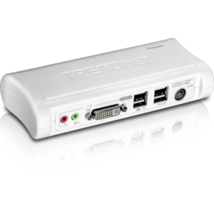 Kit de switch DVI USB KVM de 2 portas com áudio - TK-204UK